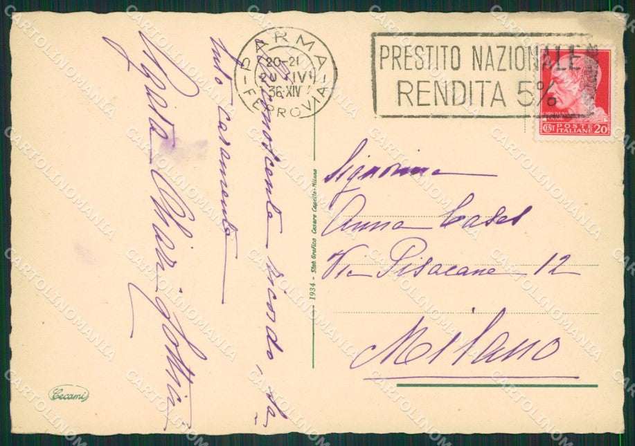 Parma Città FG cartolina ZK3823 – retro