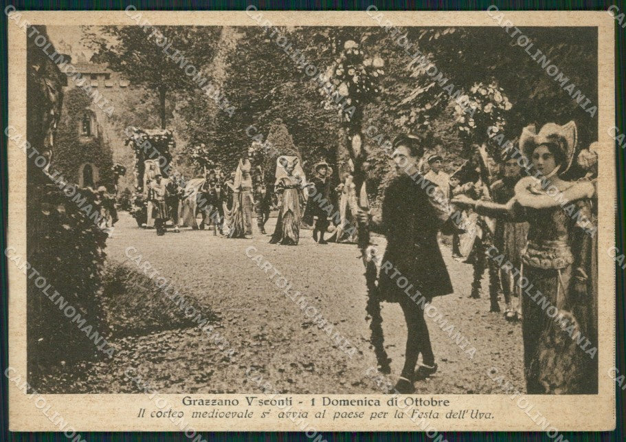 Piacenza Vigolzone Grazzano Visconti Costumi FG cartolina ZK3833 – fronte