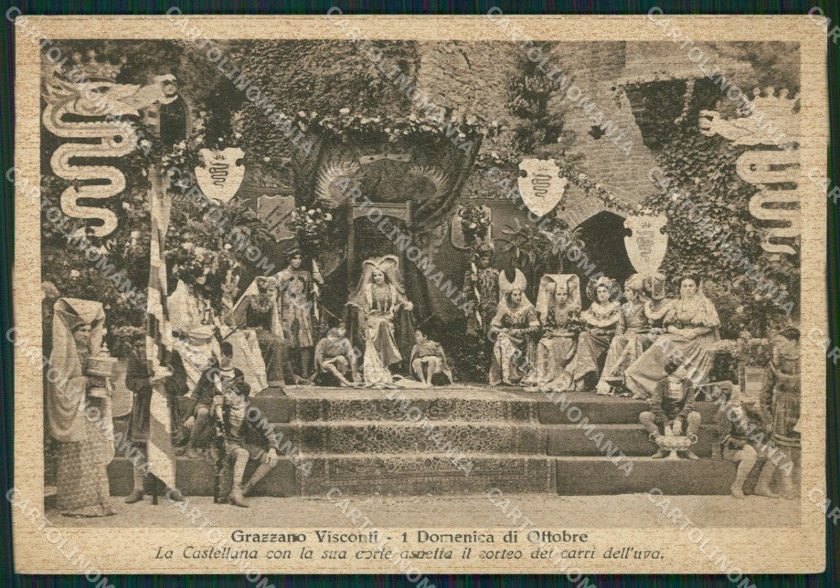 Piacenza Vigolzone Grazzano Visconti Costumi FG cartolina ZK3834 – fronte
