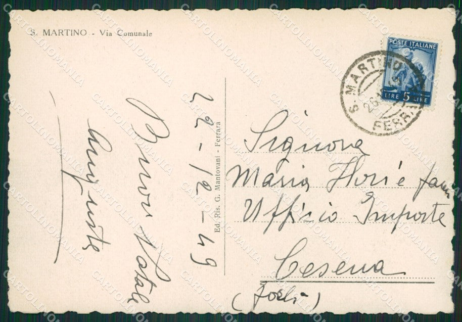 Ferrara San Martino FG cartolina ZK3858 – retro
