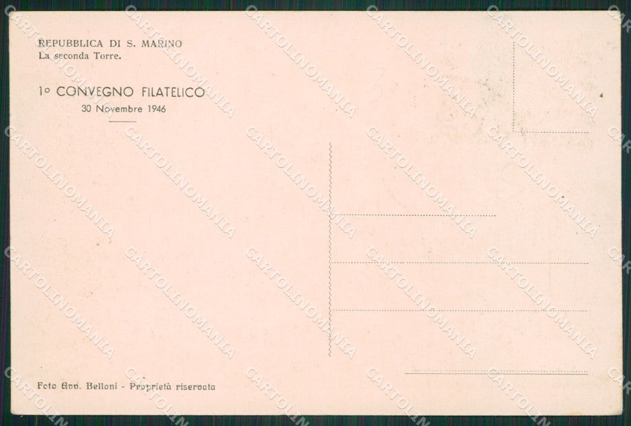 Repubblica di San Marino Filatelia FG cartolina ZK3878 – retro
