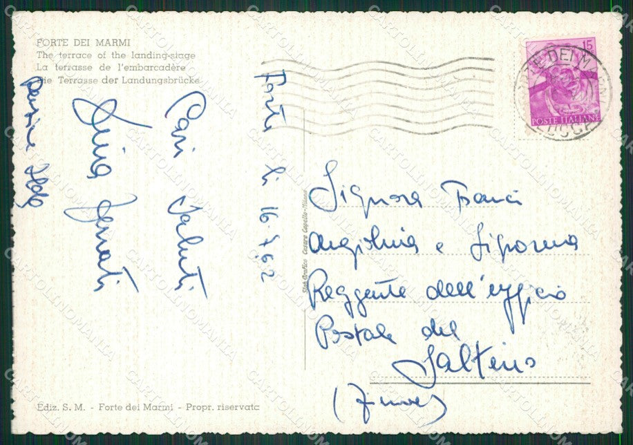 Lucca Forte Dei Marmi Auto FG cartolina ZK3893 – retro
