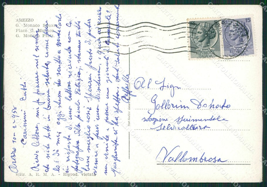 Arezzo Città FG cartolina ZK3895 – retro