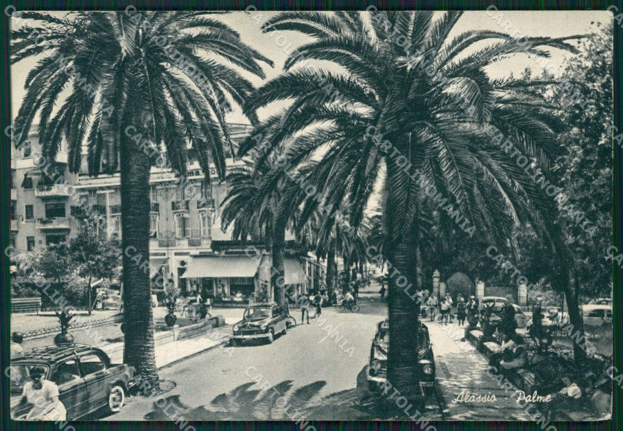 Savona Alassio Auto FG cartolina ZK3896 – fronte