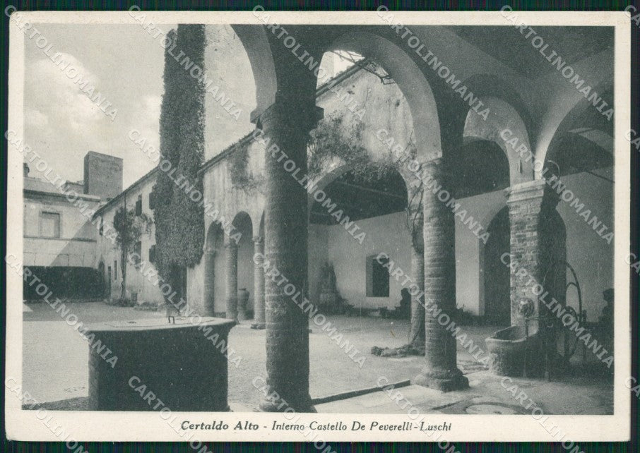 Firenze Certaldo Alto Castello De Peverelli Luschi FG cartolina ZK3897 – fronte