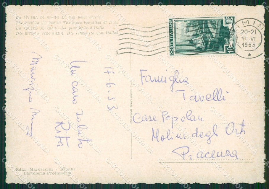 Rimini Città FG cartolina ZK3901 – retro