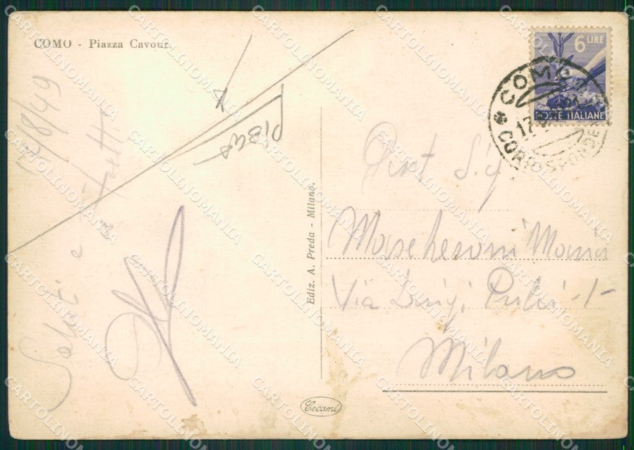 Como Città PIEGA FG cartolina ZK3907 – retro