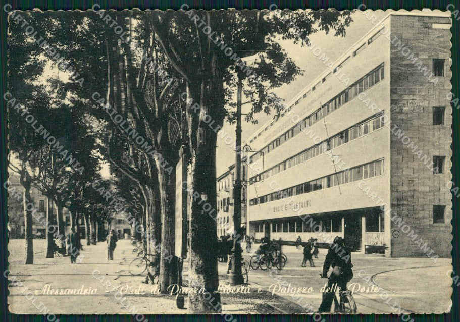 Alessandria Città Palazzo delle Poste Foto FG cartolina ZK3919 – fronte