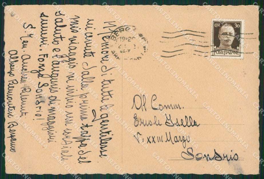 Bergamo Città Palazzo Delle Poste FG cartolina ZK3922 – retro