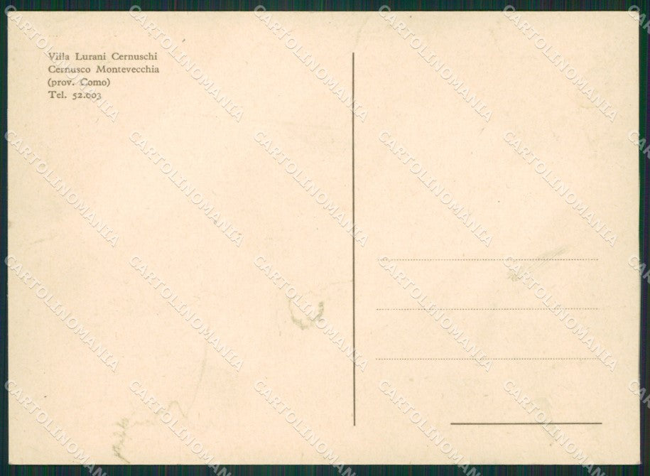 Como Cernusco Montevecchia FG cartolina ZK3937 – retro