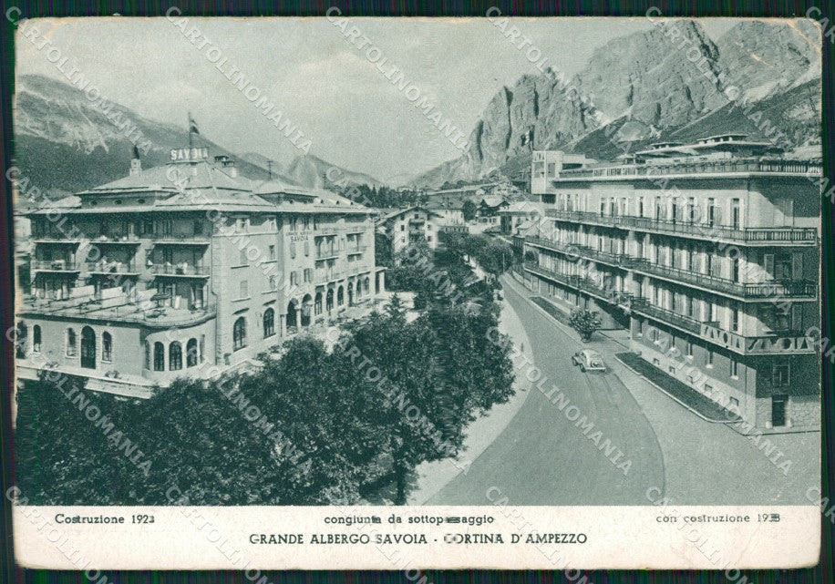 Belluno Cortina D'Ampezzo PIEGHINA FG cartolina ZK3981 – fronte