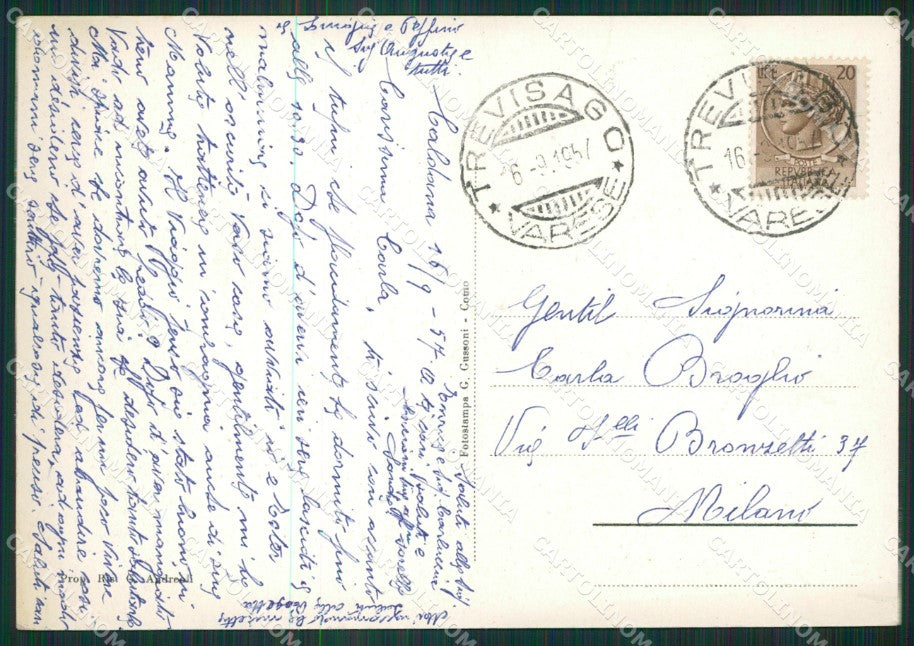 Varese Trevisago Caldana FG cartolina ZK3986 – retro