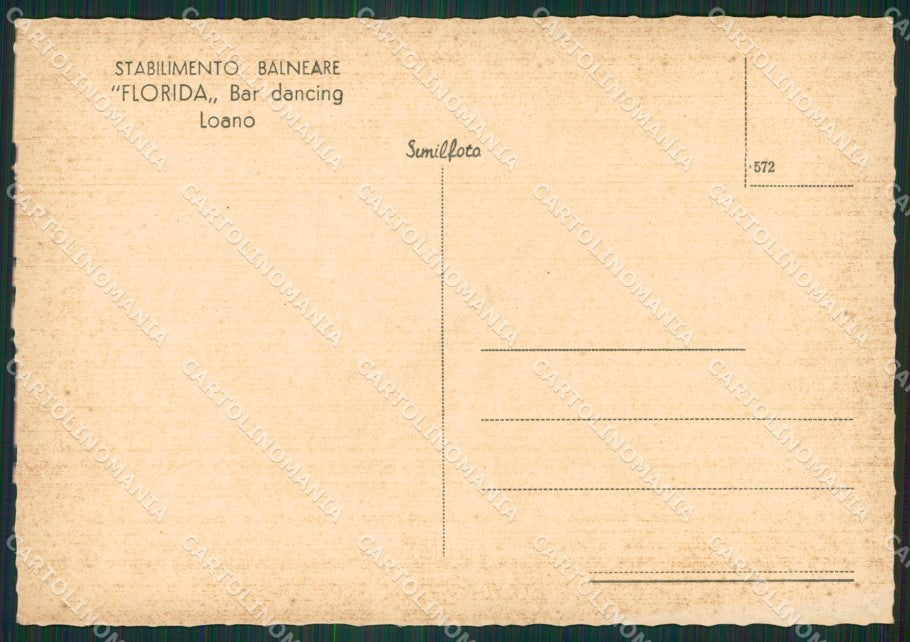 Savona Loano PIEGA FG cartolina ZK3990 – retro