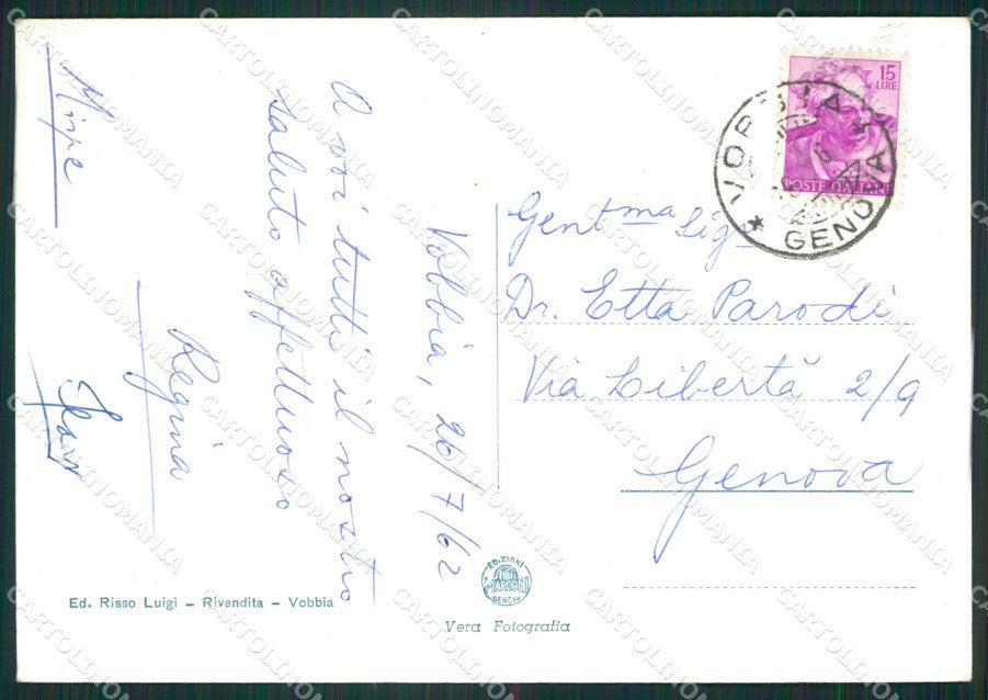 Genova Vobbia Fabio Foto FG cartolina ZK4017 – retro