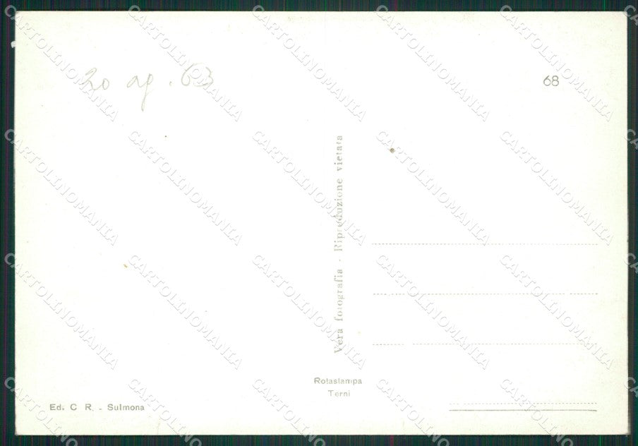 L'Aquila Sulmona Auto Foto FG cartolina ZK4018 – retro