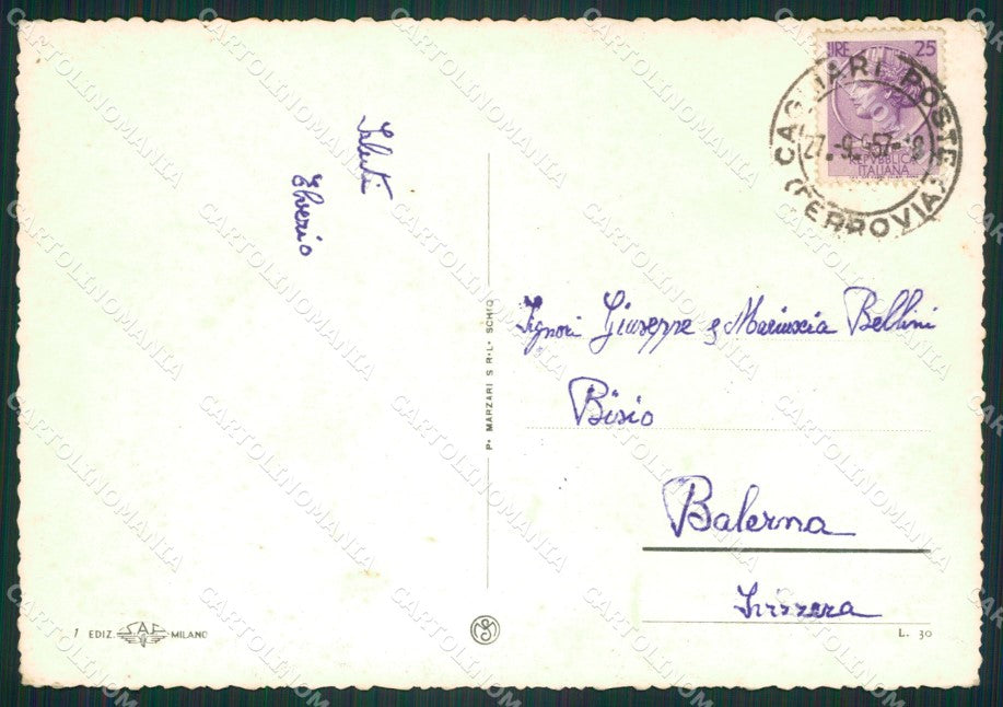 Cagliari Città Saluti da Foto FG cartolina ZK4062 – retro