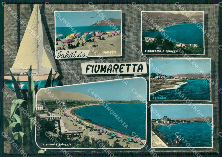 La Spezia Ameglia Fiumaretta Saluti da Foto FG cartolina ZK4065 – fronte