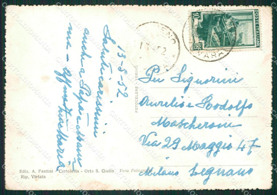 Novara Armeno PIEGHINE Foto FG cartolina ZK4071 – retro