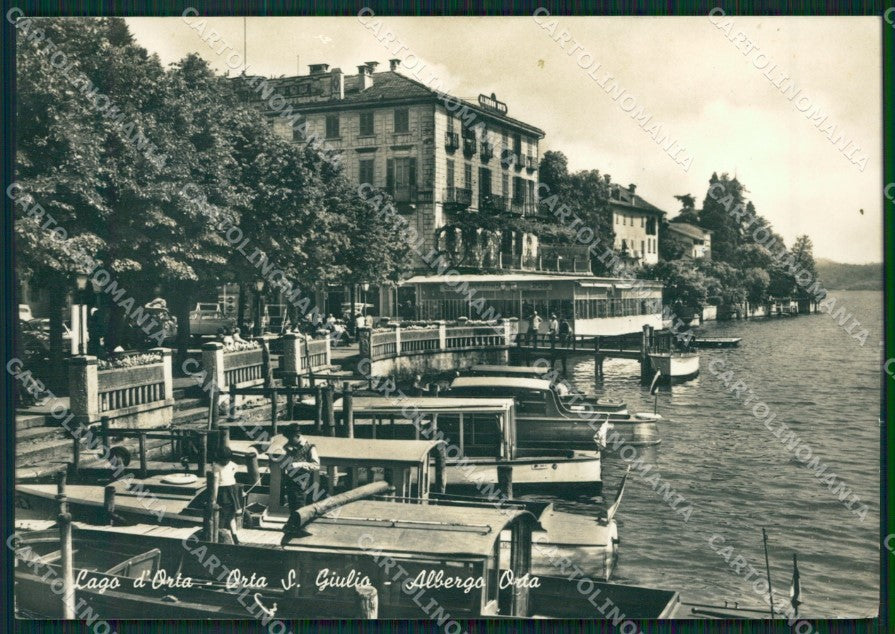 Novara Orta San Giulio Barche Foto FG cartolina ZK4079 – fronte