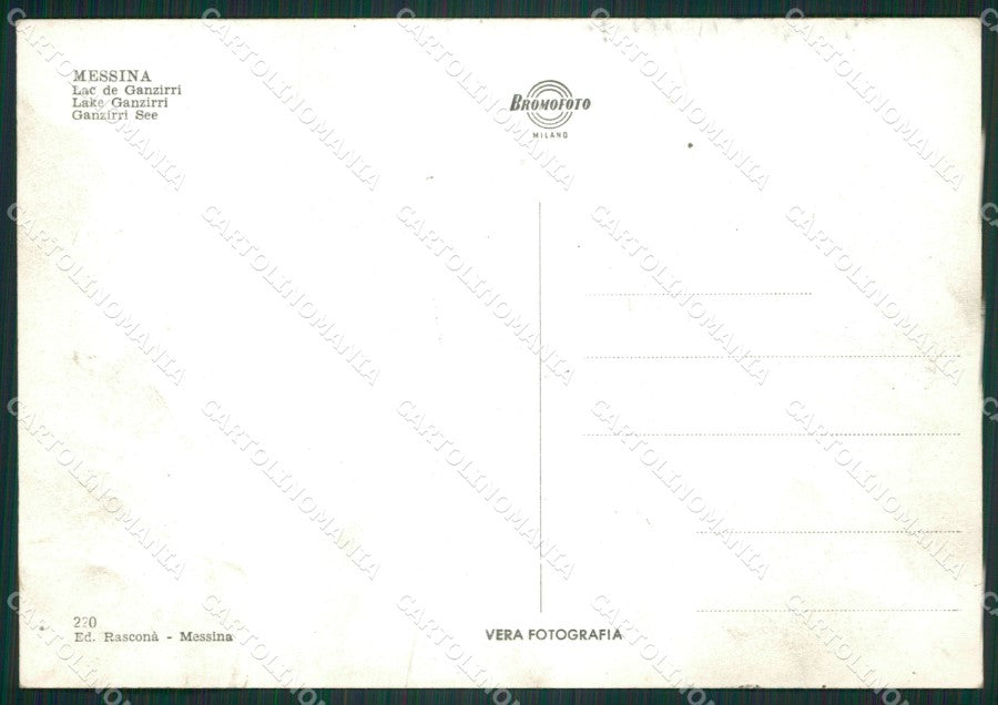 Messina Lago di Ganzirri Foto FG cartolina ZK4087 – retro