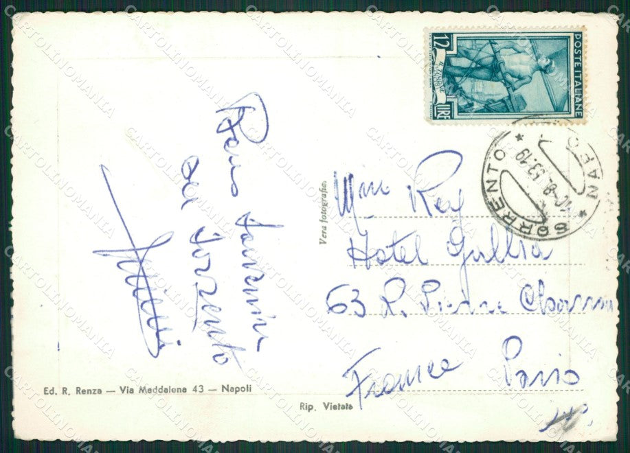 Napoli Sorrento Barche Foto FG cartolina ZK4106 – retro