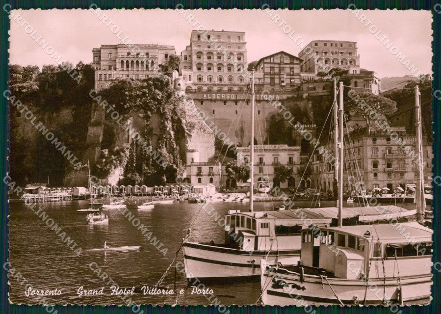 Napoli Sorrento Barche PIEGHINA Foto FG cartolina ZK4107 – fronte