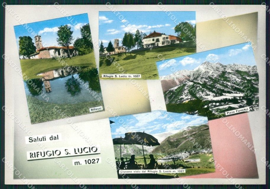Bergamo Clusone San Lucio Saluti da Rifugio Foto FG cartolina ZK4115 – fronte