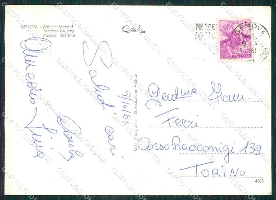 Genova Città Foto FG cartolina ZK4129 – retro