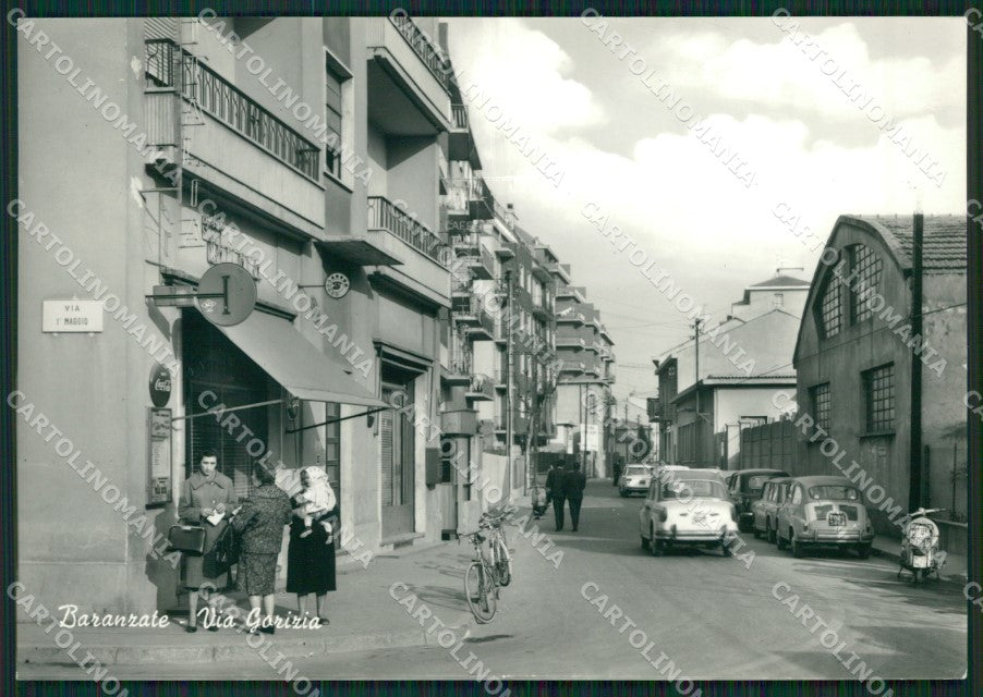 Milano Baranzate Auto Vespa Foto FG cartolina ZK4131 – fronte