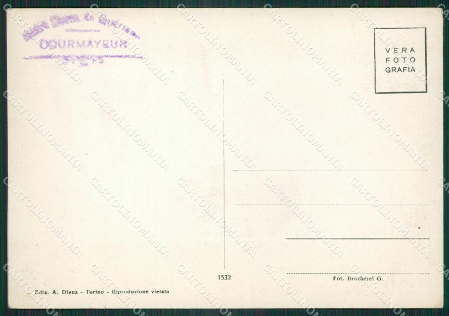 Aosta Courmayeur Rifugio Foto FG cartolina ZK4132 – retro