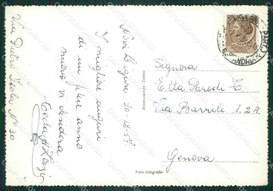 Alessandria Novi Ligure PIEGHINE Foto FG cartolina ZK4149 – retro