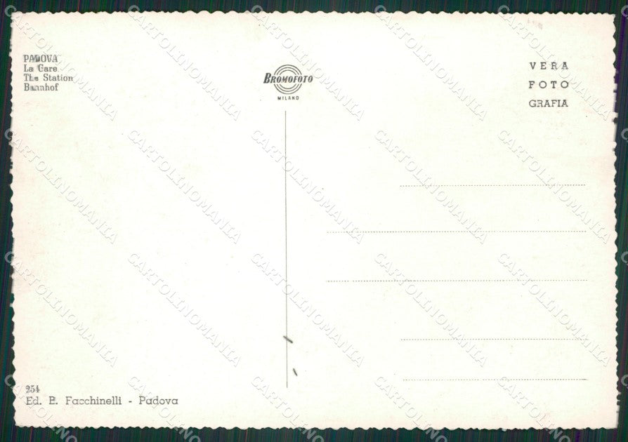 Padova Città Stazione Foto FG cartolina ZK4181 – retro