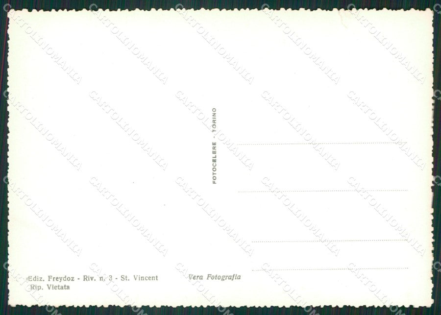 Aosta Saint Vincent STRAPPINO Foto FG cartolina ZK4185 – retro
