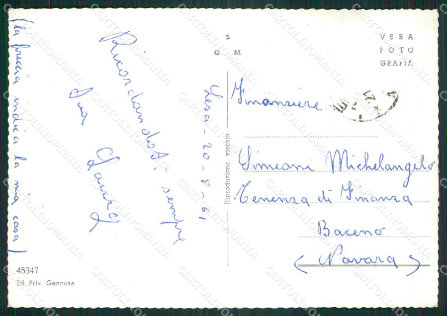 Novara Lesa Auto Foto FG cartolina ZK4194 – retro