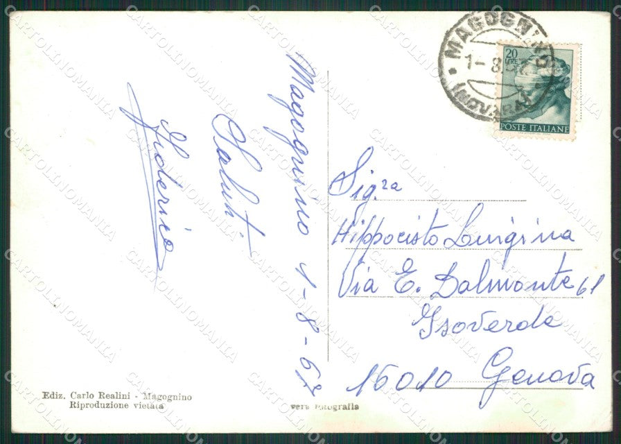 Verbania Stresa Magognino Foto FG cartolina ZK4197 – retro