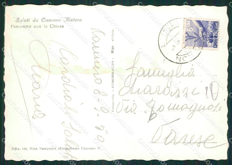 Verbania Cannero Foto FG cartolina ZK4199 – retro