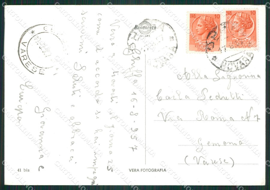 Verbania Ghiffa PIEGHE Foto FG cartolina ZK4201 – retro