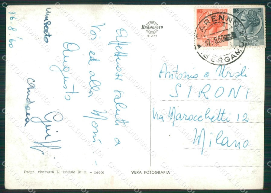 Lecco Carenno Foto FG cartolina ZK4216 – retro