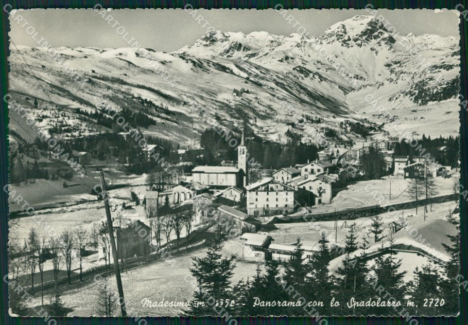 Sondrio Madesimo Nevicata Foto FG cartolina ZK4219 – fronte