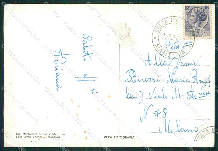 Mantova Volta Mantovana PIEGHINA Foto FG cartolina ZK4223 – retro