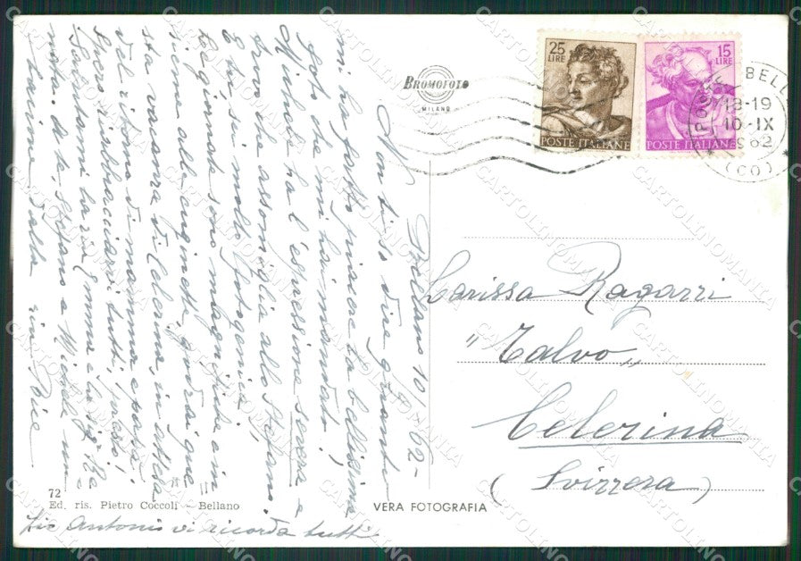 Lecco Bellano Foto FG cartolina ZK4226 – retro