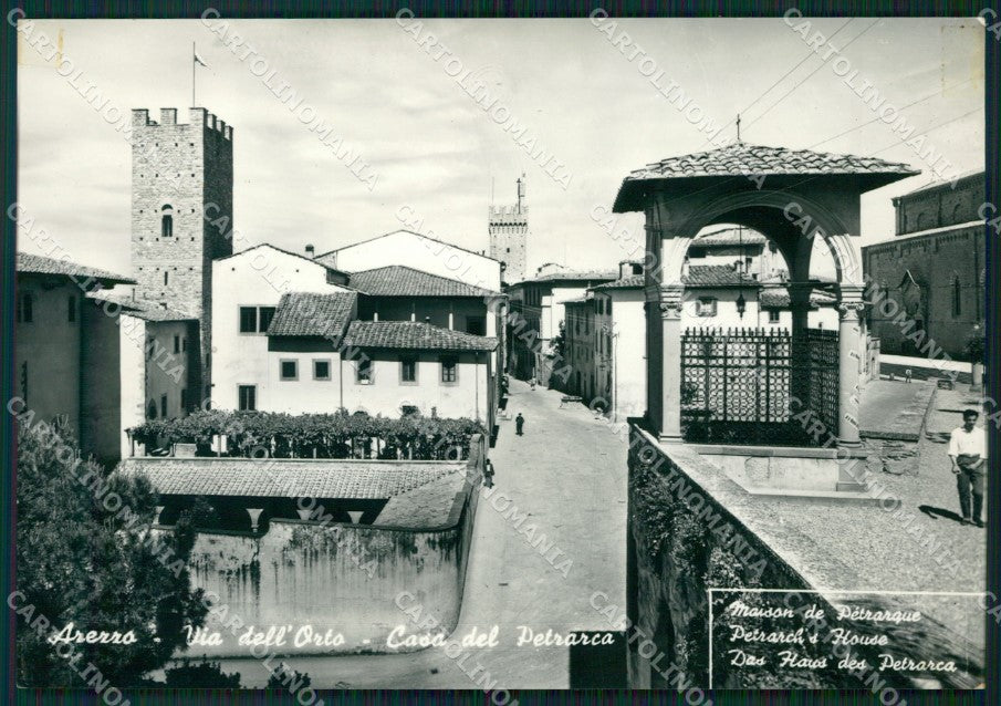 Arezzo Città Casa del Petrarca Foto FG cartolina ZK4230 – fronte