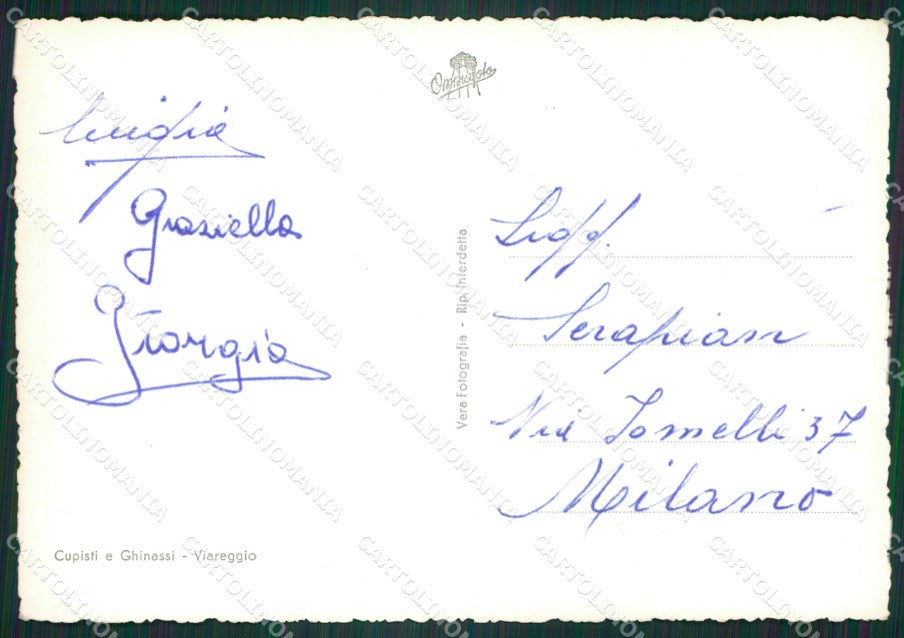Lucca Viareggio Corriera Foto FG cartolina ZK4239 – retro
