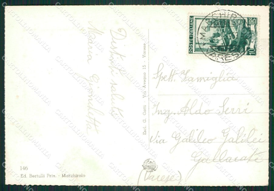 Varese Marchirolo Foto FG cartolina ZK4246 – retro