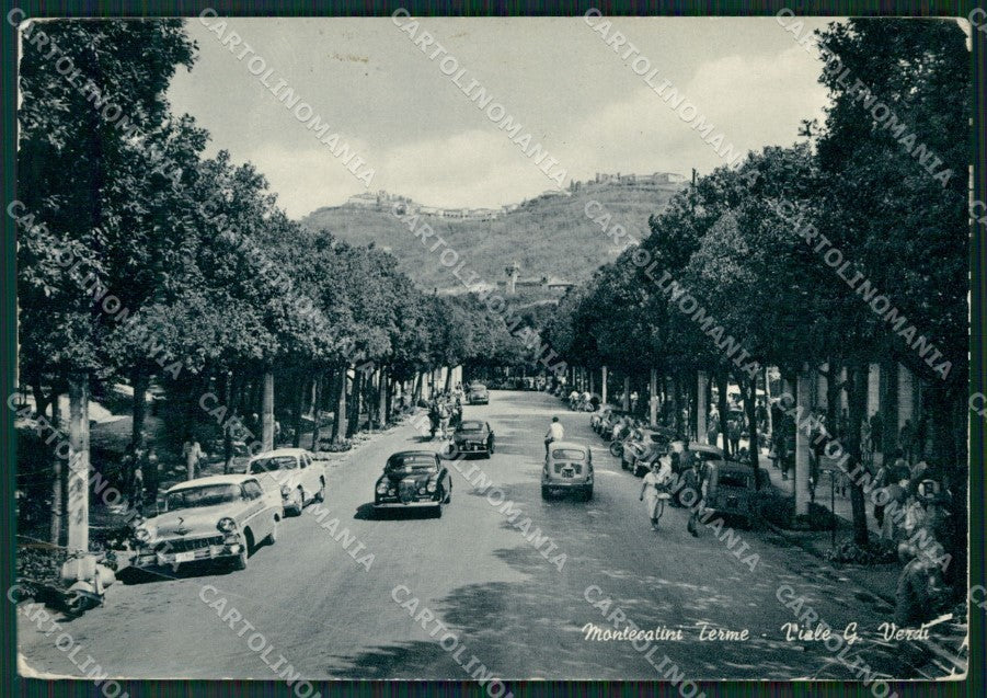 Pistoia Montecatini Terme Auto PIEGHE Foto FG cartolina ZK4271 – fronte