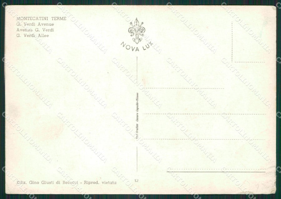 Pistoia Montecatini Terme Auto PIEGHE Foto FG cartolina ZK4271 – retro