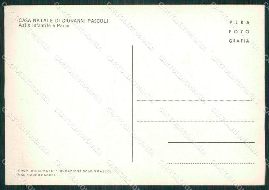 Forlì San Mauro Pascoli Foto FG cartolina ZK4277 – retro