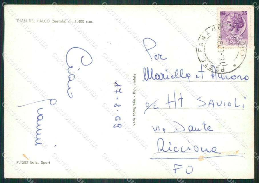 Modena Sestola Pian del Falco Foto FG cartolina ZK4280 – retro