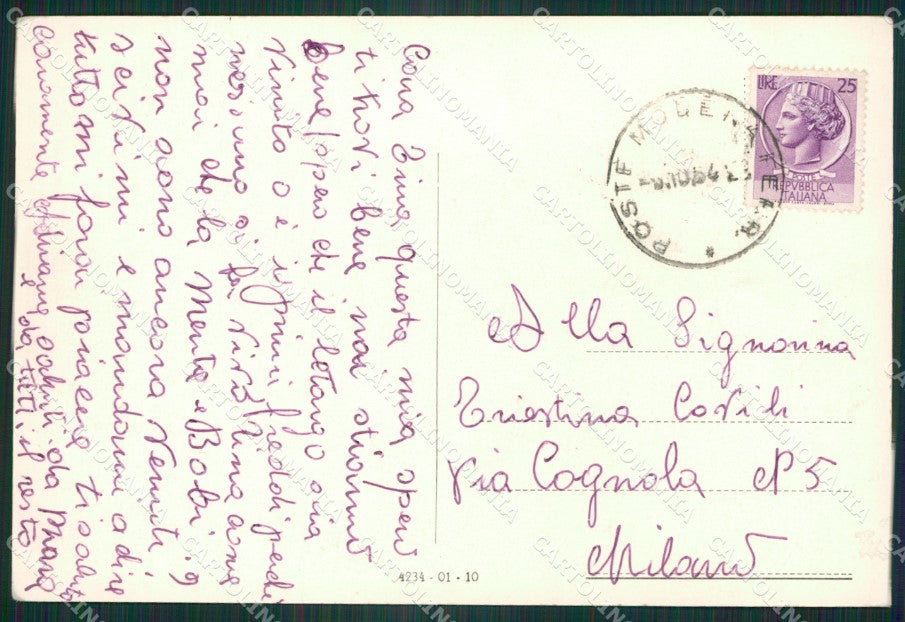 Modena Città Auto PIEGHINA Foto FG cartolina ZK4281 – retro
