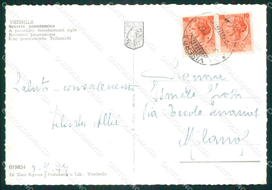 Rimini Viserbella Barche Foto FG cartolina ZK4283 – retro